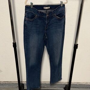 Levi's Dark Blue Ankle Jeans